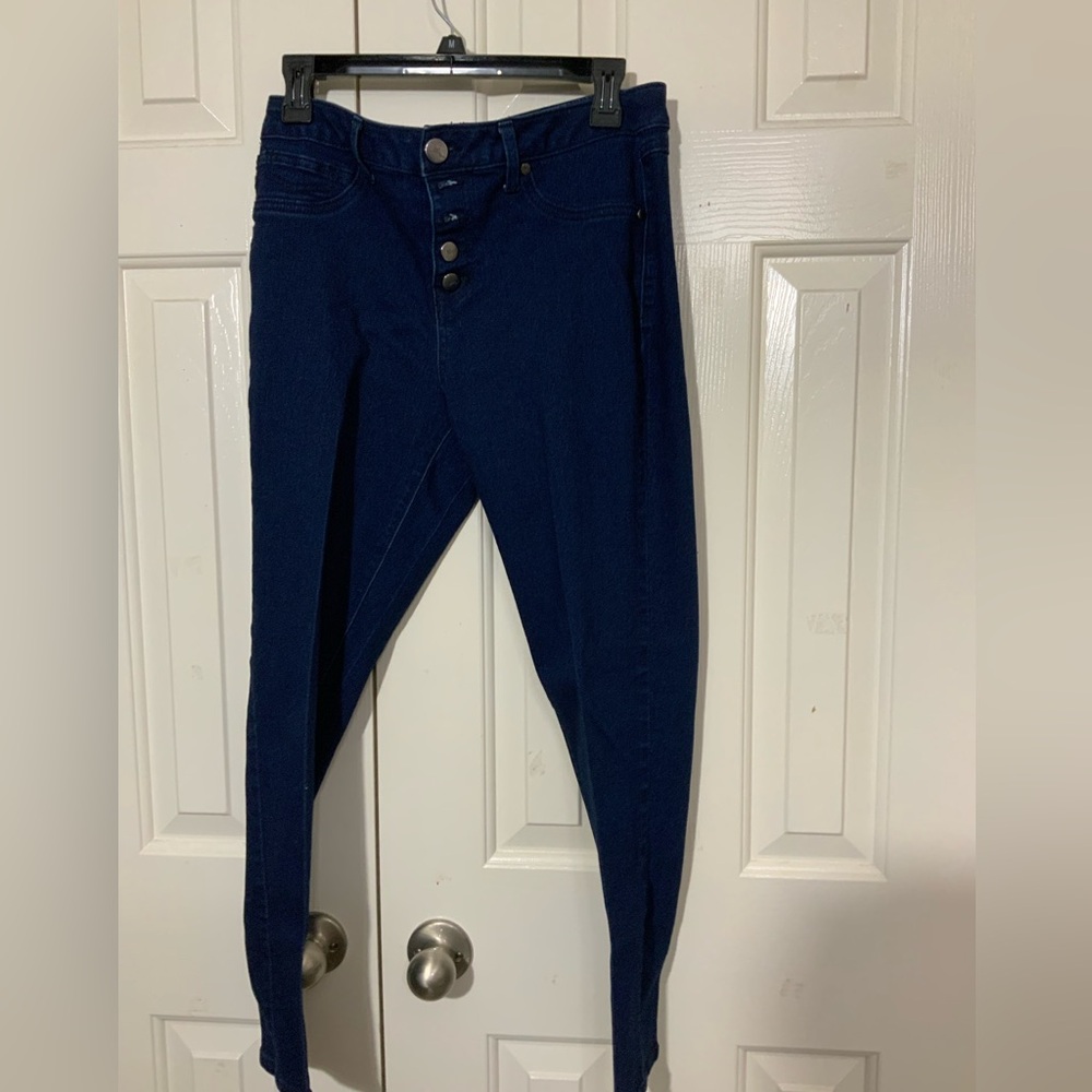 Nordstrom 1822 Denim Classic Fit Straight Leg Button Fly Dark Wash Jeans